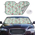 thumbnail image 2 of Kdxio Bunny And Rose Print Windshield Sun Shade,UV Rays and Sun Heat Protection,Sunshade for Car Windshield,Car Shade Front Windshield - Small, 2 of 6