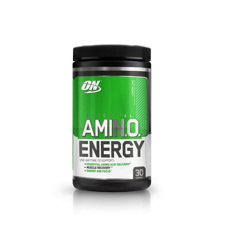 Optimum Nutrition Amino Energy Pre Workout + Essential Amino Acids Powder, Lemon Lime, 30