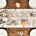 thumbnail image 6 of Smile Wildflower Leaves Floral Thanksgiving Fall Autumn Table Runner 13 x 72 Inch, 6 of 8