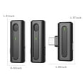 thumbnail image 3 of Kyusrd Wireless Lavalier Type-C Microphone 2.4GHz Clip-on Lapel Mic With Charging Case For Vlog Interview Podcast Noise Cancellation Auto Sync Low Latency(Plug-Play), 3 of 6