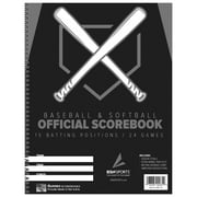 BSN SPORTS Baseball & Softball Official Scorebook (15 Batters / 24 Games)