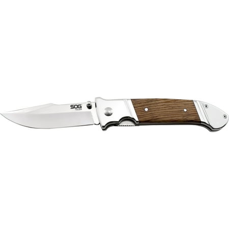 SOG Specialty Knives & Tools FF34-CP Fielder XL Knife with Straight Edge Folding 4.13-Inch Steel Bl Multi-Colored