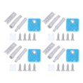 thumbnail image 1 of 4 Pack Door Damper Buffers, Pressure Latches, Door Bounce Device for Cabinet, Cupboard, Wardrobe, 1 of 4