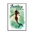 thumbnail image 1 of Avalon, New Jersey - Mermaid Underwater- Lantern Press Artwork (12x18 Framed Gallery Wrapped Stretched Canvas), 1 of 1