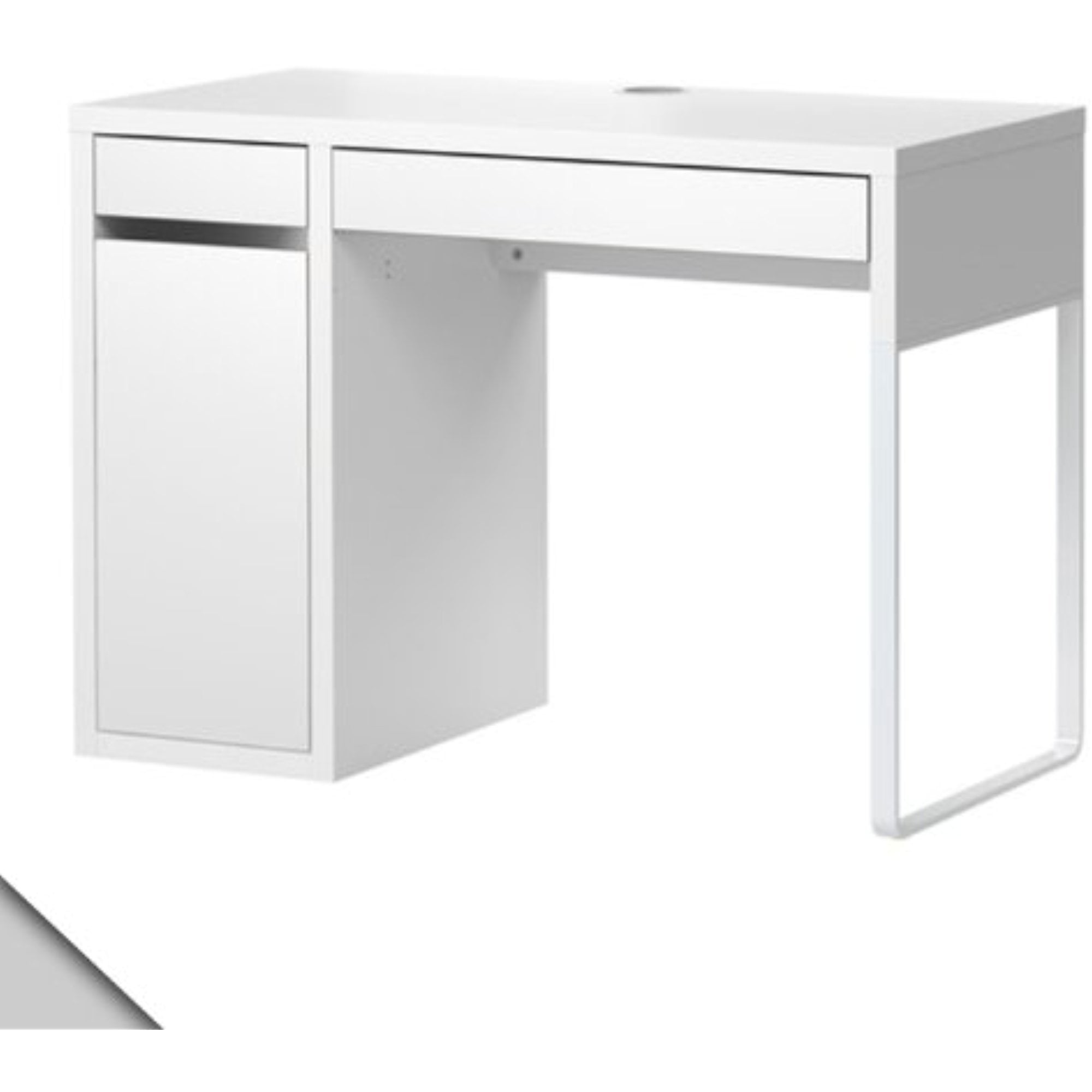 Ikea Micke Desk White W Shelf Inside 34210 5112 1610 Walmart