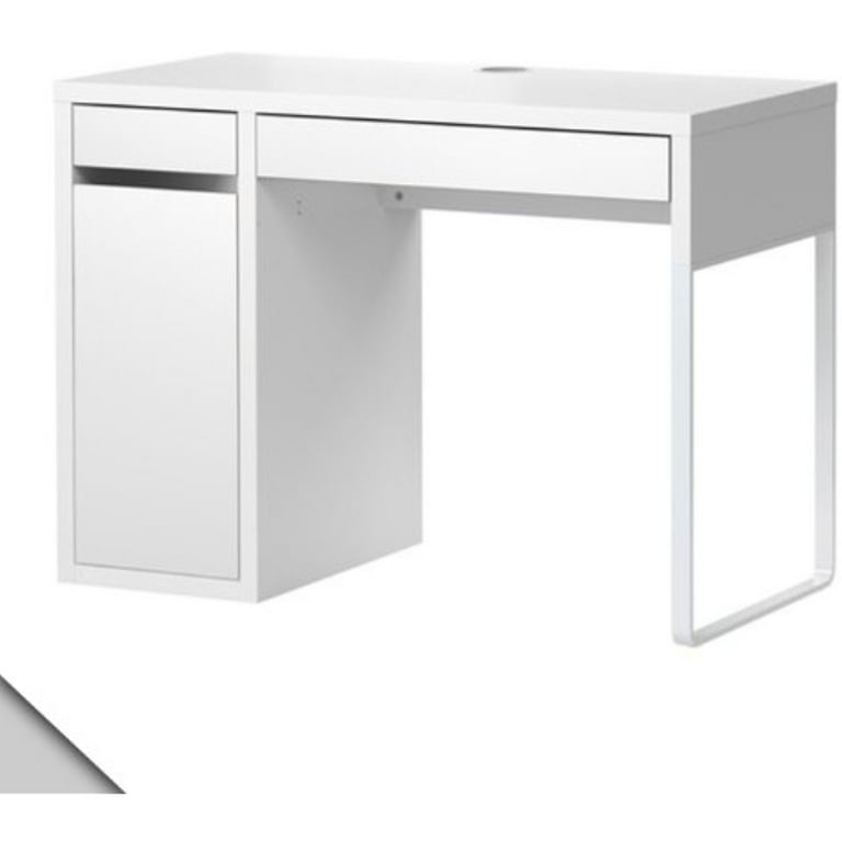 Ikea Micke Desk White w/ Shelf Inside 41 3/8x19 5/8
