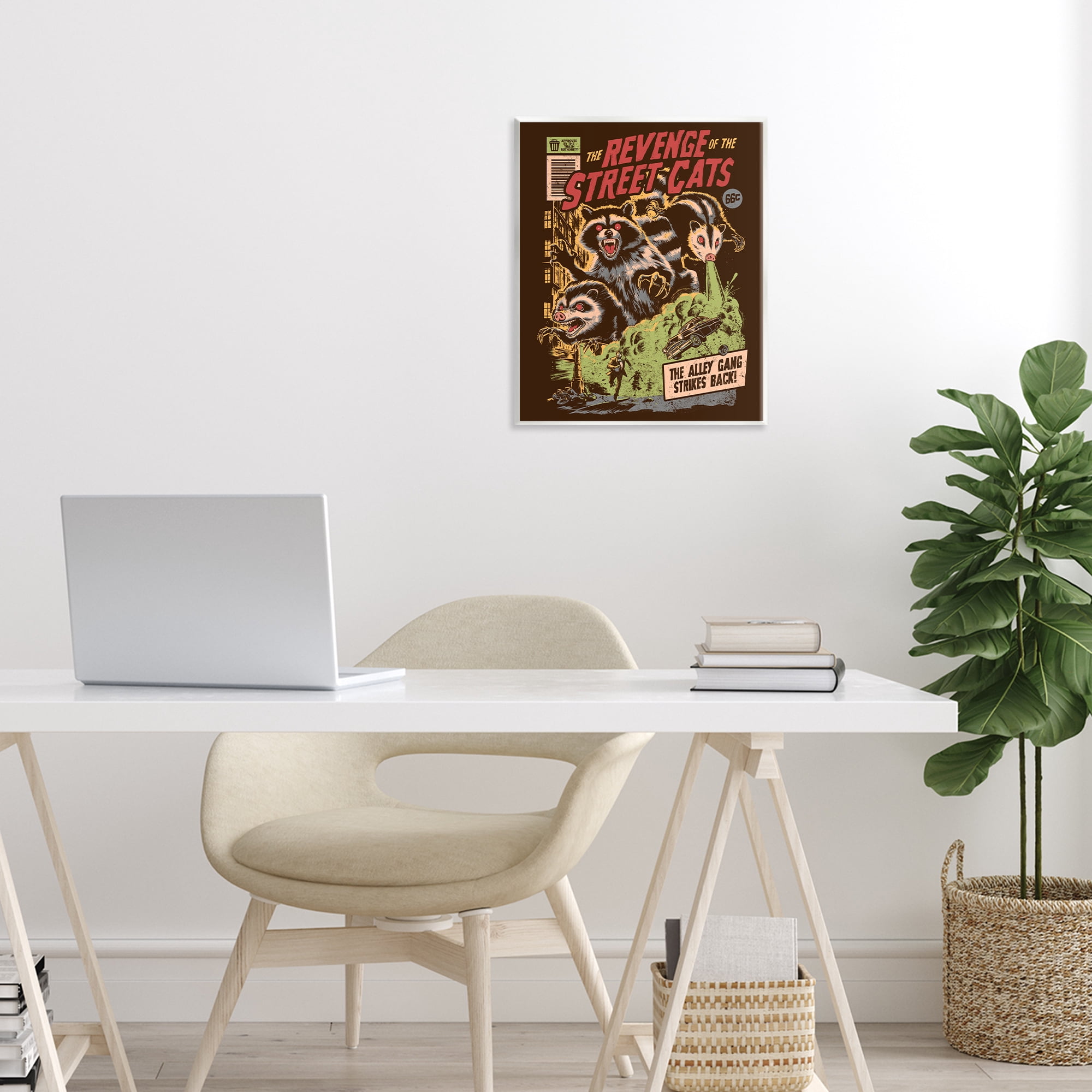 Stupell Industries Revenge Of Street Cats Wall Plaque Art, design by EduEly Designs