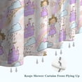 thumbnail image 6 of Princess Rainbow Castle Pattern Shower Curtain 72"x84" ,Bathroom Decorative Shower Curtains Set with 12 Hooks,Modern Waterproof Washable Shower Curtain, 6 of 6