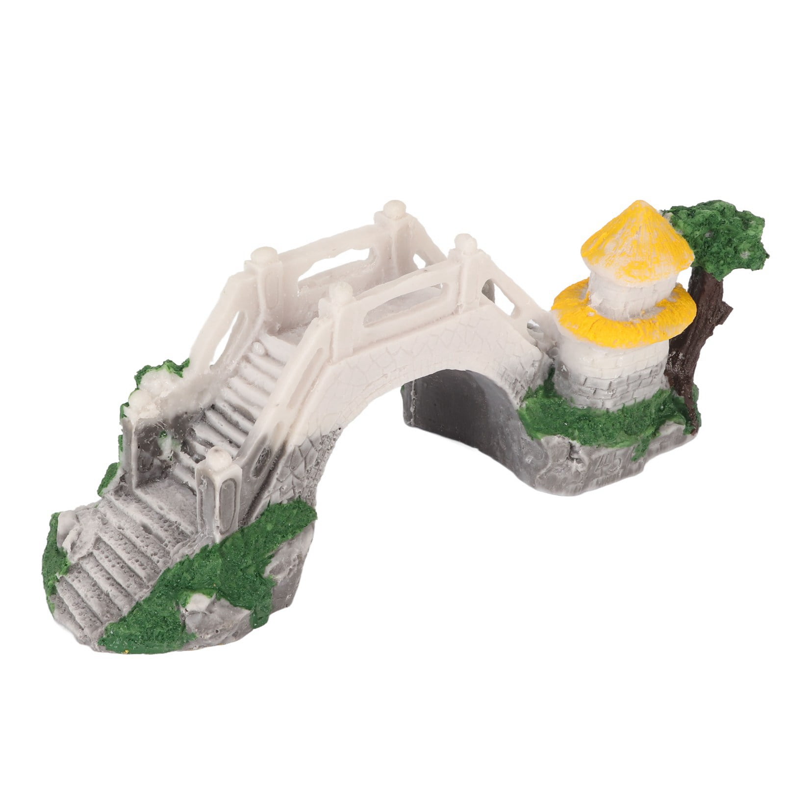 Aquarium Bridge Decoration, Fish Arch Bridge Easy Cleaning Resin For