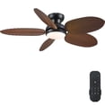 thumbnail image 1 of Ventilador de techo Kviflon Tropical con luces de 114 cm y mando a distancia, 1 of 9