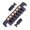 Black, variant on Vintage Bridge Tailpiece with Fine Tuners Studs Guitar Stop Tailpiece Electric Guitar Replacement Parts
