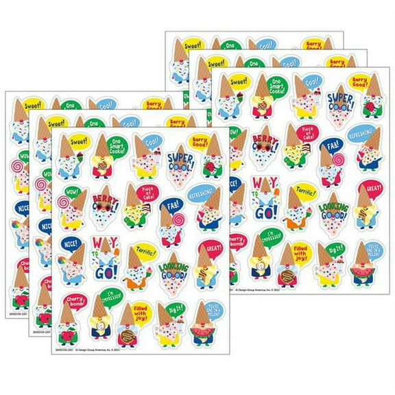EU-650333 - Dessert Gnomes Candy Scented Stickers, Pack of 80 by Eureka