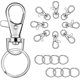 thumbnail image 1 of 100 Pcs Keychain Hooks With Key Rings, Keychain Clip Hooks With Rings For Lanyard Jewelry, 1 of 5