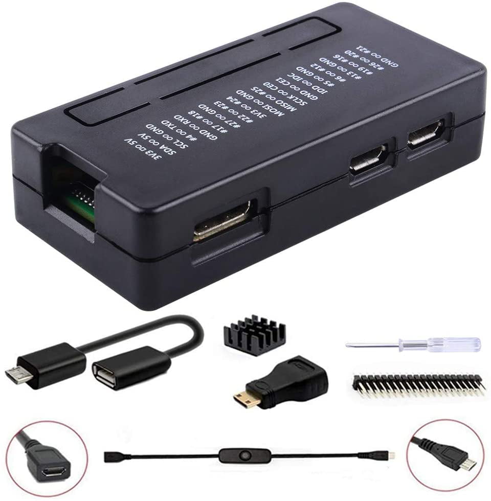Raspberry Pi Zero W /Zero Starter Kit Accessories with HDMI Adapter No Board 