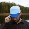thumbnail image 2 of Pavilion Gift Company - Lake People - Adjustable Lake Blue Neoprene Mesh Hat, 2 of 9