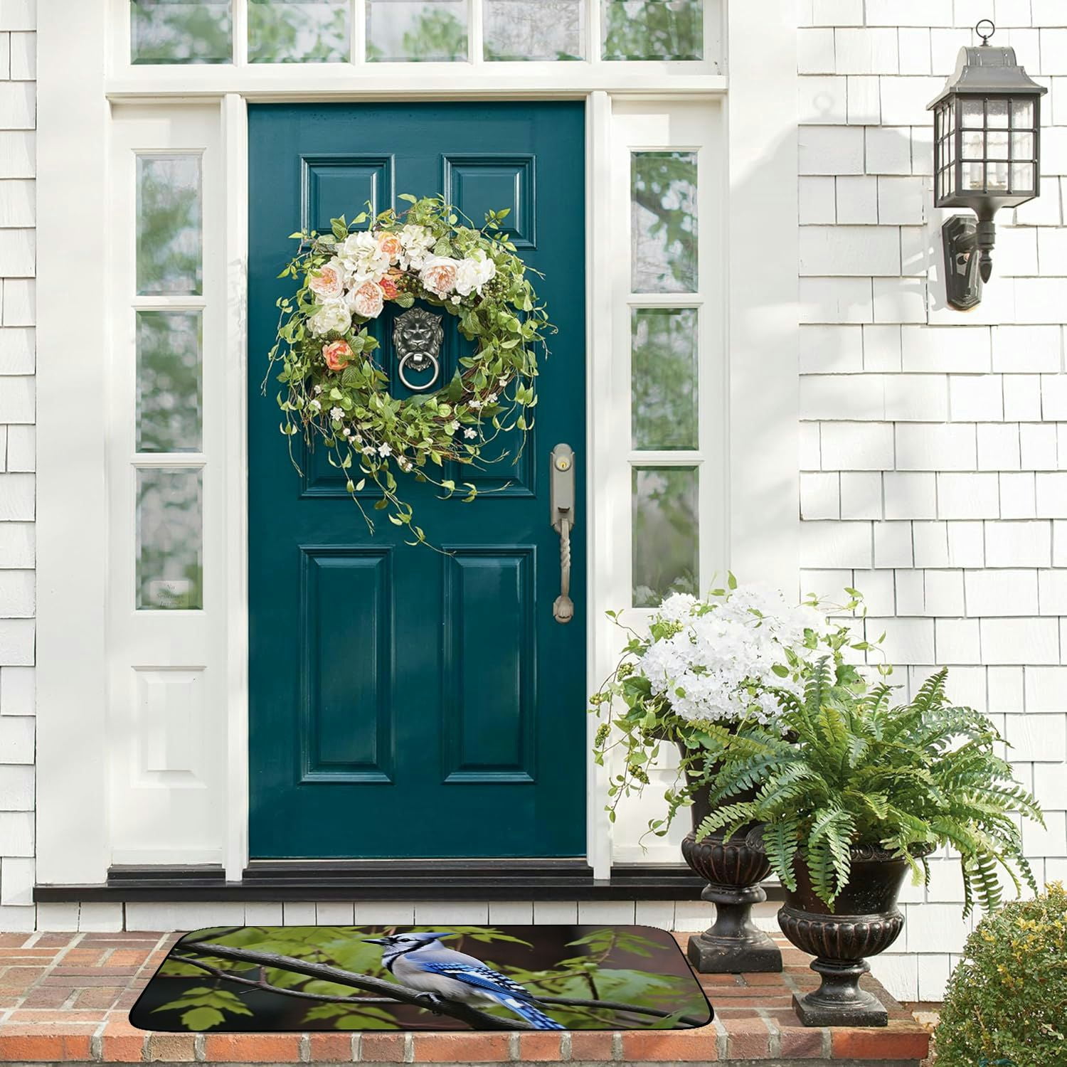 Qinduosi Decorative Door Mat, Door Mat with Non-Slip Rubber Backing, Easy Cleaning, Traps Dirt, for Entry, Patio, Garage 19.68*47.24 in