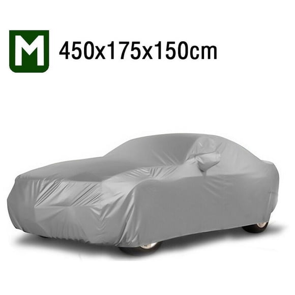 Weatherproof Car Cover, Reflective Strips, Expandability, Suitable For Various Car Types Including Suv, Sports Car, Sedan, Coupe, Convertible (Silver, M)