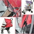 thumbnail image 3 of Cdar Universal Transparent Waterproof Rain Cover Wind Dust Shield for Baby Stroller, 3 of 6
