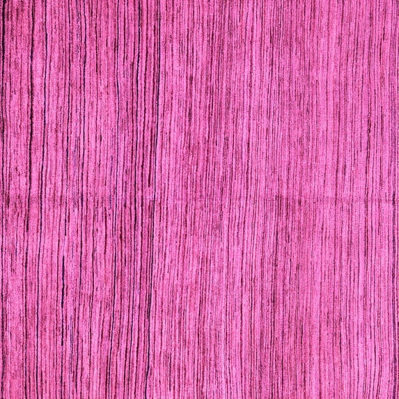 Ahgly Company Indoor Square Abstract Pink Modern Area Rugs, 5' Square