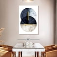 thumbnail image 3 of Elephant Stock Dark Navy Wall Art - Vertical Canvas Wall Art - Living Room Wall Decor - Abstract Canvas - White And Gold Decor By Urban Epiphany - 32" x 48", 3 of 8