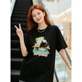thumbnail image 2 of Unisex Black Cat Hoodie Artistic Oil Painting Graphic Pullover for Men and Women, Oversized Sublimation Hoodie Casual Streetwear Top, 2 of 7
