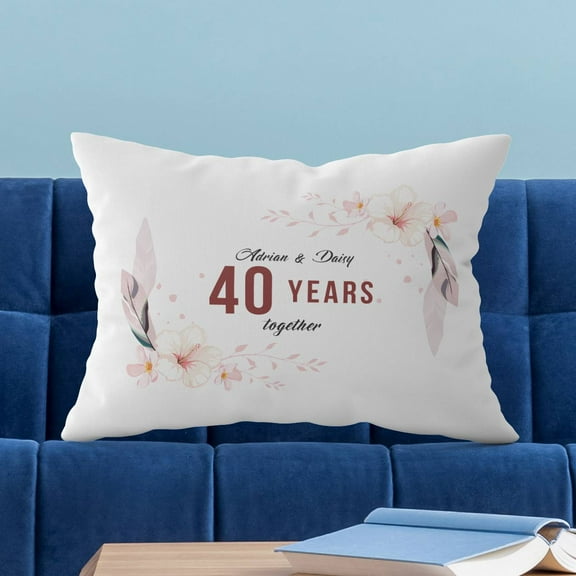 Personalized Anniversary Pillow Case