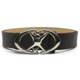 thumbnail image 2 of Punk Moon Star Buckle Belt Design Cross Metal Vintage Gothic Men Women Y2k Belt Pu Leather Waistband Jeans Pants Decorative Belt black 105cm, 2 of 5