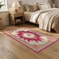 thumbnail image 2 of ODIKA Pink Boho Vintage Gothic Scrollwork Retro Cottagecore Whimsical Non-Slip Chair-Friendly for Dining Room, Under Table, Home Office, 2 of 7