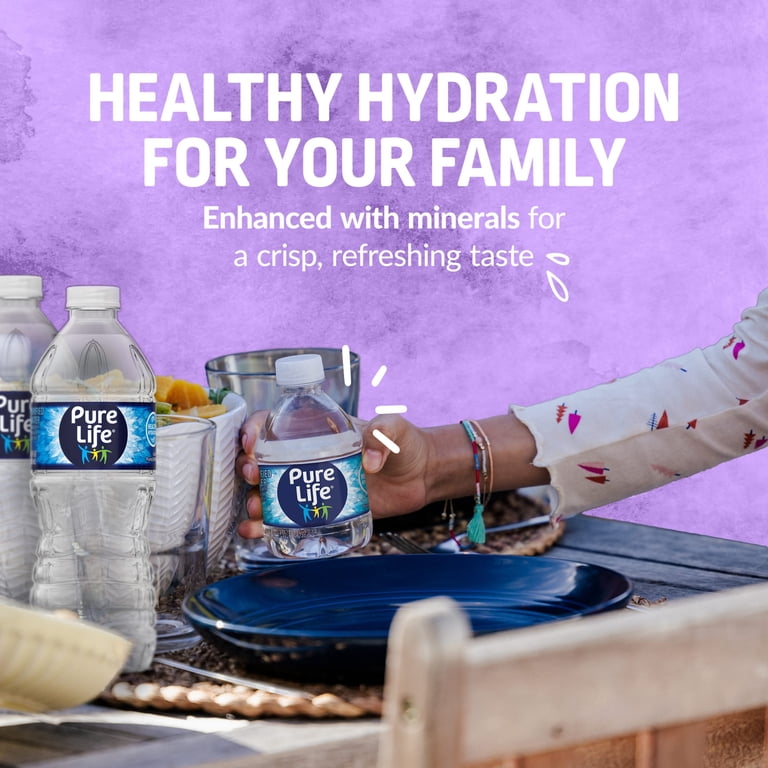 Pure Life Purified Water, 16.9 Fl Oz Bottles, 12 Pack, Healthy