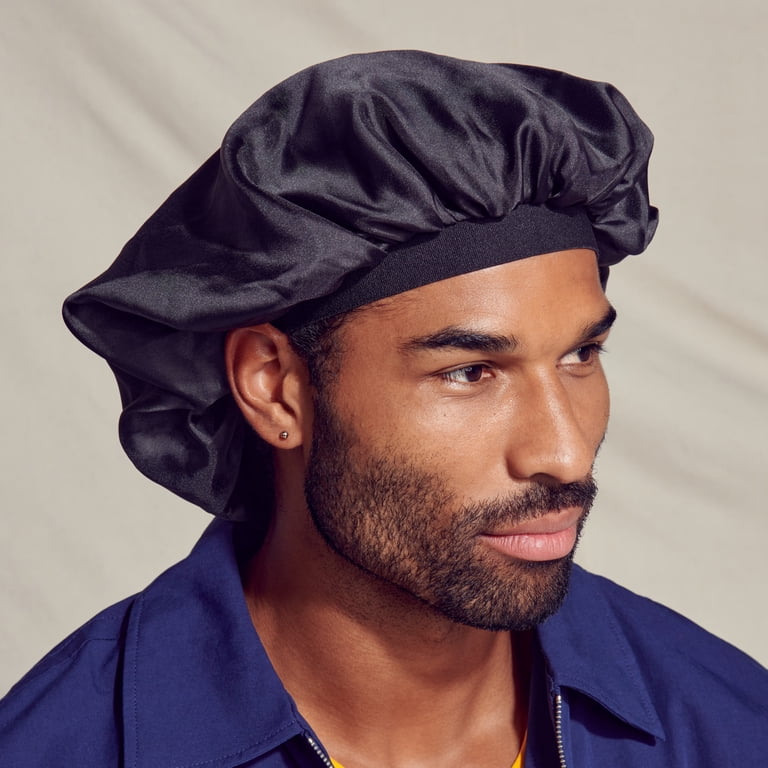 KAPITAL USAF ステンシルニットキャップ＆ギャベミトンセット KISS Colors & Care Silky Satin Day & Night Bonnet Cap, Super Jumbo