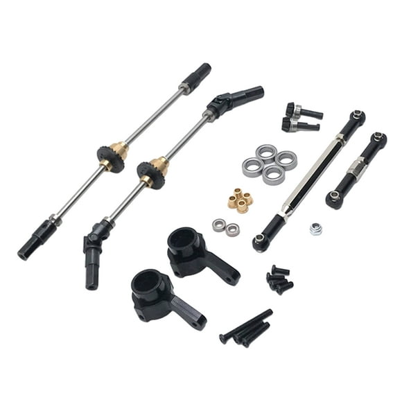fastboy 1/12 Aluminum Alloy CNC Machined Front Rear Portal Axle DIY Kit For MN D90 RC Car Part RC Car Accessories Replacement Parts Black