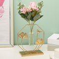 thumbnail image 4 of Decoraciones de jarrón de oro para jarrón de de estar con soporte , jarrones s modernos para flores pieza Baoblaze Jarrón hidropónico, 4 of 8