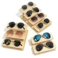 thumbnail image 3 of Wooden Riser Display Stand Countertop Step Riser Craft Shows Sunglass Holder 2 Tier, 3 of 8