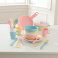 thumbnail image 3 of 27-Piece Pastel Cookware Set, Plastic Dishes and Utensils for Play Kitchens, 3 of 5