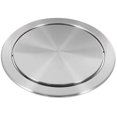 thumbnail image 1 of Trash Can Lid Simple Trash Grommet Embedded Countertop Round Cover Swing Flap Trash Bin Lid for Kit, 1 of 5