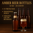 thumbnail image 4 of LD Carlson Amber Beer Bottles 12 oz - 24 Count, 4 of 5