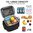 thumbnail image 3 of Fiambrera para hombres, bolsa de almuerzo táctica MOLLE correas a prueba de fugas aislado gran refrigerador de almuerzo mujeres comida para adultos con correa ajustable para el hombro cubo de almuerzo, 3 of 5