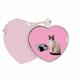 thumbnail image 1 of Com ›Salud ›gato Lee deformación corporal Bolsa de viaje Mirror maquillaje corazón rosa, 1 of 4