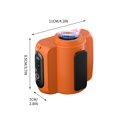 thumbnail image 3 of Portable Fan Waist Hanging Fan 100 Speed Adjustable Hanging Electric Fan Outdoor High Temperature Work Fan Usb Rechargeable Orange Color Personal Cooling Device Flexible Hook Attachment Y-, 3 of 5