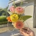 thumbnail image 4 of Butterfly Acrylic Vase, Transparent Flower Holder With Unique Design, Modern Tabletop Decor For Home Office Desk, 6 Inch Height, Elegant Centerpiece For Living Room Or Bedroom, 4 of 7