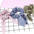 thumbnail image 4 of 10 Packs Scrunchies for Hair, Silk Hair Scrunchies for Women Hair Ties Bowknot Scrunchies for Hair Ponytail Holder Fashion Hair Scarf Scrunchie Bunny Ear Scrunchies, 4 of 5