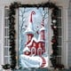 thumbnail image 5 of pstuiky Cubrepuertas navideño de 89 x 180 cm - Diseño de Papá Noel - Decoración navideña para la puerta - Decoración para fiestas y festivales, 5 of 6