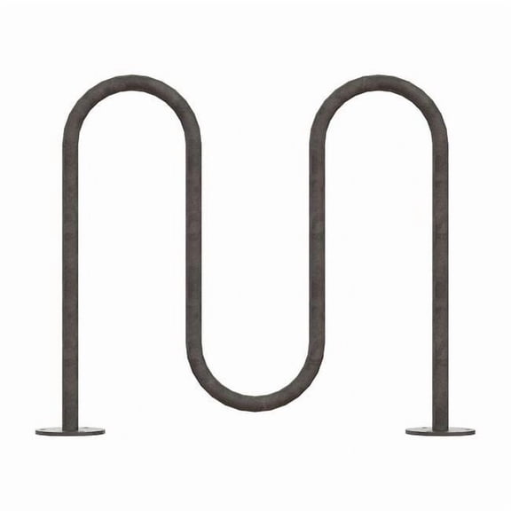 Madrax Bike Rack,Silver,36" H,39" L,Steel QS-WP36-5-SF-G