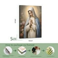 thumbnail image 3 of Praying Virgin Mary Poster Wrapped Wooden Frame Wall Decor,,Canvas Wall Art for Living Room,Bedroom,Office,Ready to Hang, 3 of 5