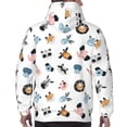 thumbnail image 7 of Sikiie Cartoon Animals Men's Hoodie, Essentials Hoodie, Sweatshirt, Pullover Hooded Sweatshirt for Men-Small, 7 of 7