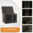 thumbnail image 3 of MCombo No Assembly Wooden Dog Crate Furniture (Large, Brown), 1295, 3 of 7