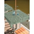 thumbnail image 2 of Outdoor Tablecloth with Umbrella Hole for Patio/Picnic/Party/Camping, Sage Green Boho Waterproof Table Cloth Square Cover Washable, Modern Minimalist Feminine Face Lines (60"x 60"), 2 of 9
