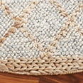 thumbnail image 3 of SAFAVIEH Natural Fiber Travis Geometric Area Rug, Grey/Bleach, 6' x 6' Round, 3 of 7