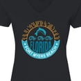 thumbnail image 4 of Inktastic Fort Myers Beach Florida Vacation Women's V-Neck T-Shirt, 4 of 5