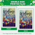 thumbnail image 5 of Spring Garden Flag Watercolor Dragonfly Floral 12.5×18 Inch Double Sided Outside Summer Welcome Flag Small Burlap for Seasonal Outdoor Yard Decoration, 5 of 6